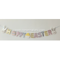 Easter holographic bunting